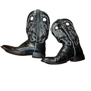 Rocky cowboy western boots Boots Size 9.5 M Black Pull On